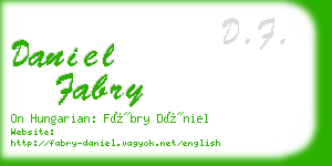 daniel fabry business card